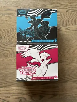 Pokemon Black Bolt And White Flare ETB Combo TCG Bought From Best Buy - Image 1