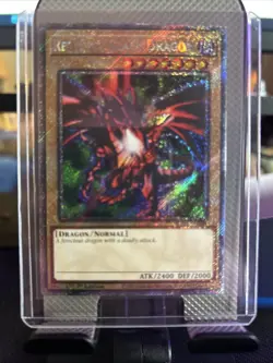 Yugioh! TCG - Red-Eyes Black Dragon (4th Art) - Platinum Secret Rare- RA04-EN109 - Image 1