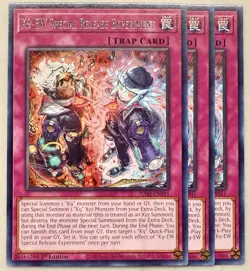 Yugioh! 3x K9-EW Special Release Experiment JUSH-EN041 Rare 1st Ed NM - Image 1