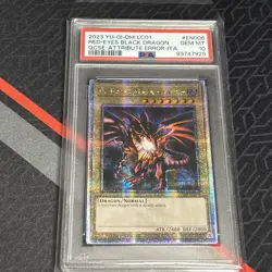 PSA 10 Red Eyes Black Dragon 25th Quarter Century Secret Rare LC01-EN006 Yugioh - Image 1