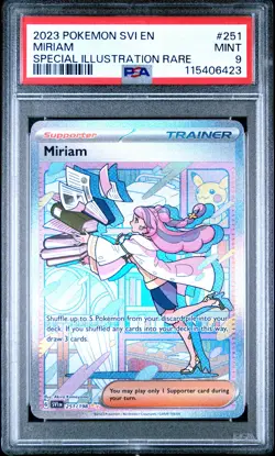 2023 POKEMON SVI EN-SCARLET & VIOLET SPECIAL ILLUSTRATION RARE #251 MIRIAM PSA 9 - Image 1