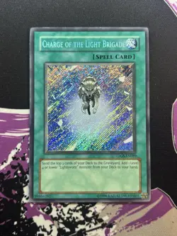 Yugioh Charge of the Light Brigade TDGS-EN089 Secret Rare NM Duelist Genesis - Image 1