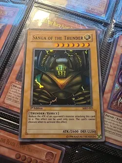 Yugioh Sanga Of The Thunder MRD-025 Super Rare 1st Edition [Wavy Print] - Image 1