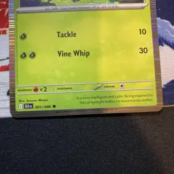Pokemon Black Bolt White Flare 001/086 Snivy Foil Holo Poster Collection Promo - Image 4