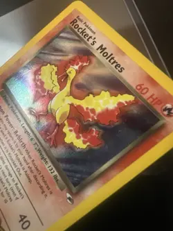 Pokemon TCG Rockets Moltres Holo Rare Card 12/132 Gym Heroes - Image 3