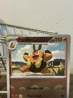 Pignite Black Bolt White Flare Pokeball Holo Pokemon 012/086 - Image 2