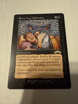 1x Recurring Nightmare Exodus 1 Regular MTG MP Magic Card X1 - Image 1