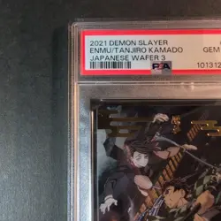 Psa10 2021 Demon Slayer: Kimetsu No Yaiba Enmu/Tanjiro Wafer Card 32 - Image 2