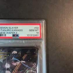 Psa10 2021 Demon Slayer: Kimetsu No Yaiba Enmu/Tanjiro Wafer Card 32 - Image 3