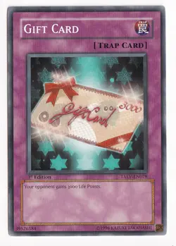 Yu-Gi-Oh! Gift Card (NM) 1st edition Common TAEV-EN078 - Image 1