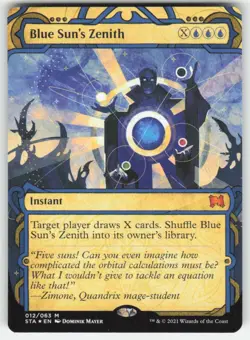 MTG - Blue Sun's Zenith (Foil Etched) 12 Strixhaven: Mystical Archives NM - Image 1