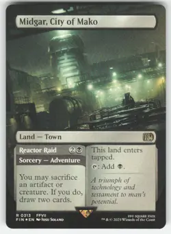 MTG - Midgar, City of Mako (Borderless) 313 FINAL FANTASY NM FOIL - Image 1