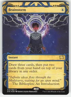 MTG - Brainstorm (Foil Etched) 13 Strixhaven: Mystical Archives NM - Image 1