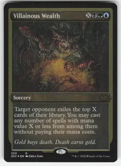 MTG - Villainous Wealth (Foil Etched) 550 Double Masters 2022 NM - Image 1