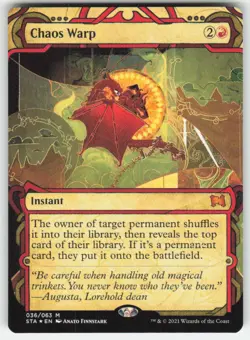 MTG - Chaos Warp (Foil Etched) 36 Strixhaven: Mystical Archives NM - Image 1