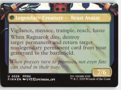 MTG - Fang, Fearless l'Cie (Borderless) (Surge Foil) 526 FINAL FANTASY NM - Image 2