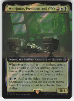 MTG - Mr. House, President and CEO (Extended Art) (Surge Foil) 949 FALLOUT NM - Image 1