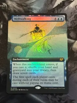 1x Borderless Foil Weftwalking Edge of Eternities MTG Magic New Mythic Rare HOT! - Image 1