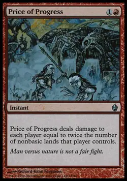 MTG English Price of Progress NM Foil Premium Deck Series: Fire and Lightning - Image 1