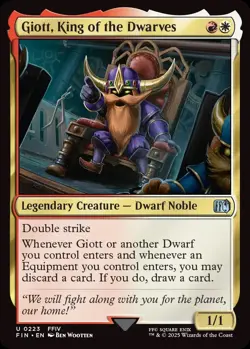 1x Giott, King of the Dwarves - Foil MTG Final Fantasy NM Magic Foil - Image 1