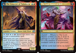 1x The Emperor of Palamecia // The Lord Master of Hell - Foil MTG Final Fantasy - Image 1