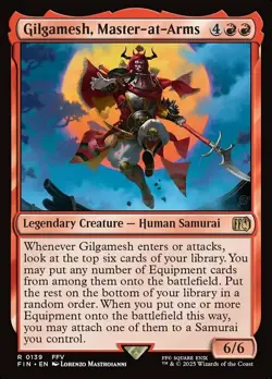 1x Gilgamesh, Master-at-Arms - Foil MTG Final Fantasy NM Magic Foil - Image 1