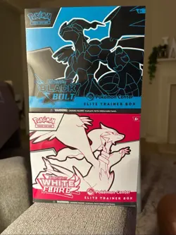 *NEW* Pokemon Center Exclusive Black Bolt and White Flare ETB - Image 1
