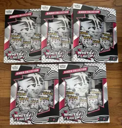 Pokemon TCG White Flare Binder Collection Lot 5 Sealed Scarlet & Violet Reshiram - Image 1