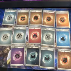 Pokemon TCG Holo And Cosmo Holo Energy Cards Set Of 14 In NM-Mint Condition - Image 1