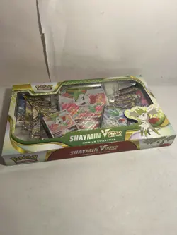 Pokemon TCG Sword & Shield Shaymin V Star Premium Collection Box- Factory Sealed - Image 1