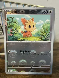Lillipup Black Bolt White Flare Pokeball Holo Pokemon 074/086 - Image 4