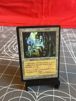 Vintage 1997 MTG Tempest Ancient Tomb Card NM - Image 1