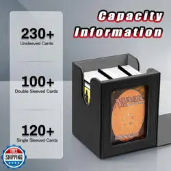 HSMH MTG Deck Box for Commander Display Window,Card Deck Box Fits 100 Double - Image 3