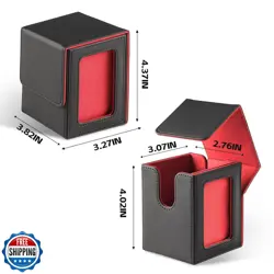 HSMH MTG Deck Box for Commander Display Window,Card Deck Box Fits 100 Double - Image 2