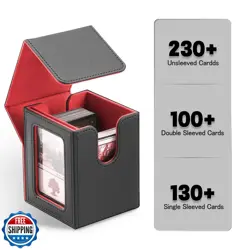 HSMH MTG Deck Box for Commander Display Window,Card Deck Box Fits 100 Double - Image 3