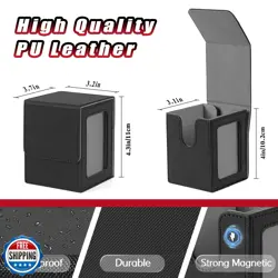 HSMH MTG Deck Box for Commander Display Window,Card Deck Box Fits 100 Double - Image 2