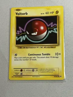 Pokemon TCG Voltorb XY Evolutions 39/108 Regular Common Card 2016 NM - Image 1
