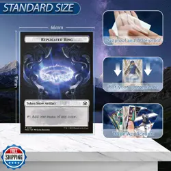 YMluky 600PS Clear Trading Card Sleeves, Baseball Card Sleeves Perfect Fit fo - Image 2