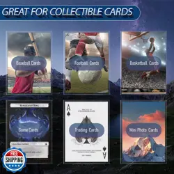 YMluky 600PS Clear Trading Card Sleeves, Baseball Card Sleeves Perfect Fit fo - Image 4