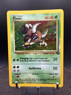 1999 Jungle Set Pinsir Holo 9/64 Rare WOTC Pokemon Card TCG -Original - Image 1