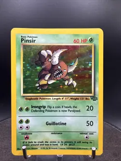 1999 Jungle Set Pinsir Holo 9/64 Rare WOTC Pokemon Card TCG -Original - Image 3