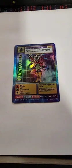 Piedmon Bandai 1999 Digimon Holo Card BO-42 - Image 1
