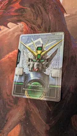 GUNDAM TCG CARD GAME RESOURCE WING GUNDAM ZERO R-004 C+ FOIL ENGLISH NEWTYPE - Image 2