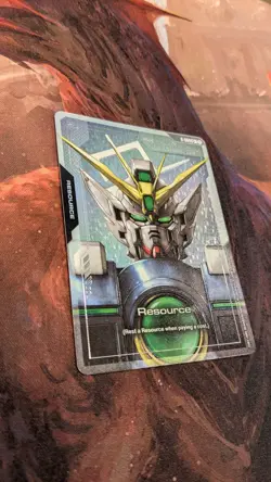 GUNDAM TCG CARD GAME RESOURCE WING GUNDAM ZERO R-004 C+ FOIL ENGLISH NEWTYPE - Image 3