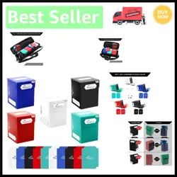 Vibrant Color 5-Box TCG Storage Set with Dividers - Perfect for Card Collectors - Image 1