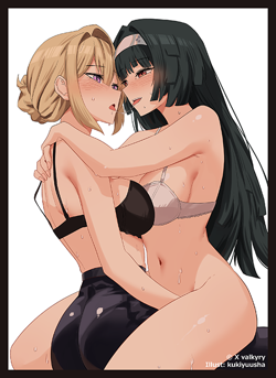 Zenless Zone Zero Astra Yao & Evelyn Chevalier Doujin Card Sleeve Protector - Image 1