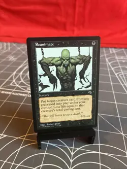 Vintage 1997 MTG Tempest Reanimate Card NM - Image 1