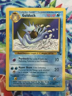 Pokemon Uncommon Card : Golduck 35/62 Fossil Pack Fresh Mint Potential PSA 10 - Image 1