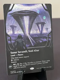 NM Borderless Galaxy Foil Susur Secundi, Void Altar, MTG, Edge of Eternities - Image 1