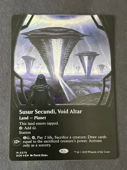 NM Borderless Galaxy Foil Susur Secundi, Void Altar, MTG, Edge of Eternities - Image 2